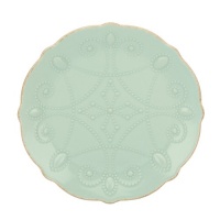 Lenox French Perle Assorted Plates, 7.5-Inch, Ice Blue, Set of 4