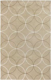 Surya COS8869 Cosmopolitan Contemporary Hand Tufted 100% Polyester Ivory Rug (2-Feet 6-Inch x 8-Feet )