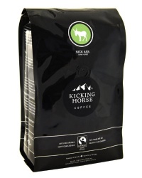 Kicking Horse Coffee Kick Ass Dark, Whole Bean Coffee, 2.2-Pound Pouch