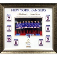 Steiner Sports NHL New York Rangers Retired Numbers Framed 20x24 Collage