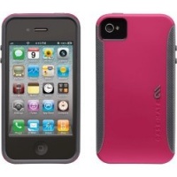 Case-Mate CM017117 Pop! Case for iPhone 4 and iPhone 4S  - 1 Pack  - Case - Retail Packaging - Fuchsia/Cool Gray