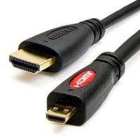 GTMax Micro HDMI to HDMI Male Cable -6ft for Blackberry Playbook Tablet