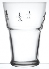 La Rochere Fleur De Lys Decor Tall Tumbler, 10-Ounce, Set of 6