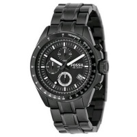 Fossil Men's CH2601 Black Stainless Steel Bracelet Black Analog Dial Chronograph Watch