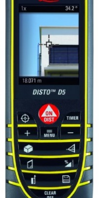 Leica Disto D5 Digital Laser Rangefinder with 2.4-inch Screen and 45-degree tilt Sensor