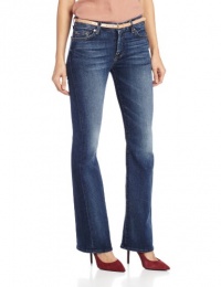 7 For All Mankind Women's Petite Short Inseam Kimmie Bootcut Jean