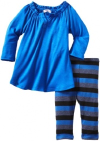 Little Ella Baby-girls Infant Pippa Long Sleeve Tunic Set, Cobalt, 18-24 Months