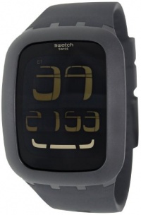 swatch Men's SURB100 Quartz Anti-Reflective Sapphire Crystal Black Watch