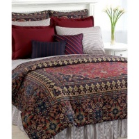 LAUREN RALPH LAUREN POET'S SOCIETY QUEEN RUG COMFORTER~ MULTI