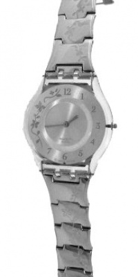 swatch Women's SFK300G Quartz Stainless Steel Silver Casual Watch