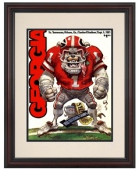 Woof! The Bulldogs' bite was as big as their bark when they crushed the Volunteers 44-0 at the start of the 1981 college football season. Georgia fans will revel in this framed cover art from that day's game program.