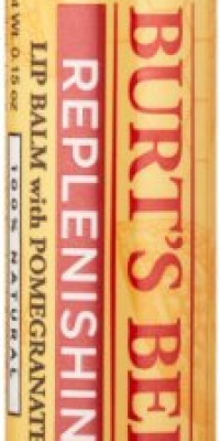 Burt's Bees Replenishing Lip Balm with Pomegranate Oil, .15-Ounce Tubes (Pack of 4)