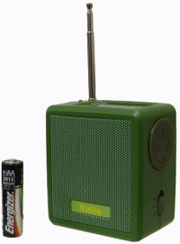 Kaito SB-1059 Mini Hand Crank AM/FM Weather Radio, Green