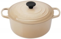 Le Creuset Signature Enameled Cast-Iron 5-1/2-Quart Round French Oven, Dune