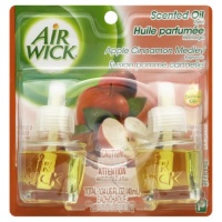 Air Wick Scented Oil Twin Refill, Apple Cinnamon Medley, 1.34-Ounce (Package May Vary)