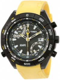 Timex Men's Expedition T49796 Yellow Resin Quartz Watch with Black Dial