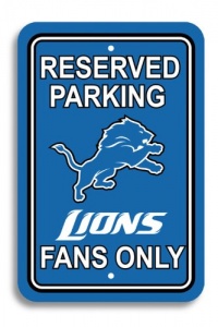 NFL Detroit Lions Plastic Parking Sign