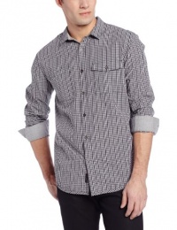 Calvin Klein Jeans Men's Heritage Check Long Sleeve Button Down Shirt