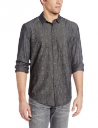 Calvin Klein Jeans Men's Surveyor Print Long Sleeve Buttondown Shirt