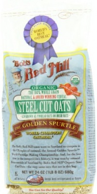 Bob's Red Mill Organic Steel Cut Oats, 4 - 24-Ounce bags