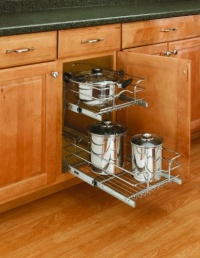 Rev-A-Shelf 18-Inch 2-Tier Wire Baskets, X-Small