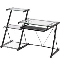 Z-Line Nero Desk and Bookcase