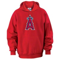 MLB Los Angeles Angels Suede Tek Long Sleeve Hooded Fleece Pullover Men's