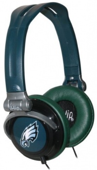 NFL Philadelphia Eagles Lightweight Deep Bass Stereo Headphones