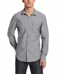 Calvin Klein Jeans Men's Planetary Dobby Long Sleeve Buttondown Shirt