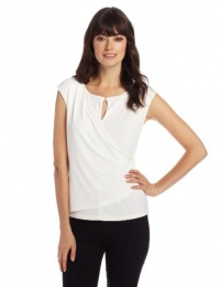 Calvin Klein Women's Key Hole Cap Sleeve Top