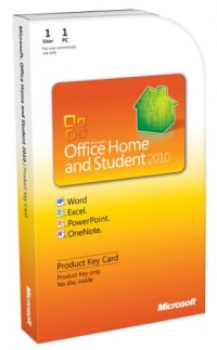 Microsoft Office Home & Student 2010 Key Card - 1PC/1User