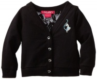 Baby Phat - Kids Baby-girls Infant Cardigan With Lace Back, Black, 24