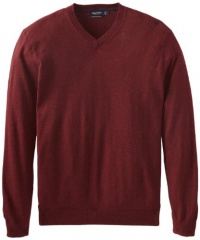 Nautica Men's Big-Tall V Neck Solid Sweater