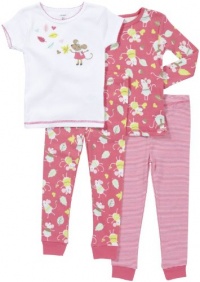 Carter's 4-Pc PJ Set - Mouse Stripe- 2T