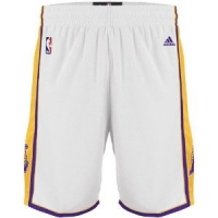 Los Angeles Lakers White Adidas Swingman Revolution 30 Shorts