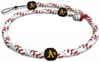 MLB Oakland Athletics Classic Frozen Rope Baseball Necklace