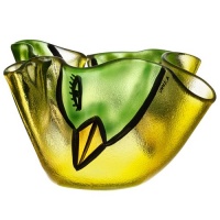 Kosta Boda Happy Going Bowl, Large Yellow