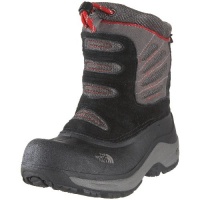 The North Face Snow Plough Pull-On Insulated Boot (Toddler/Little Kid/Big Kid),Black/Indian Clay Red,2 M US Little Kid