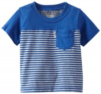 Levi's Baby-Boys Infant Midland 1 Pocket Short Sleeve Tee, Sea Blue, 12 Months