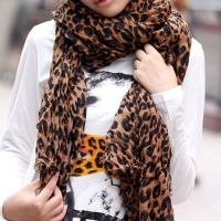 WorldPrideInc Fashion Leopard Pattern Shawl Scarf Wrap for Women