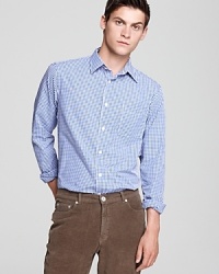 Benson Check Pattern Sport Shirt - Slim Fit