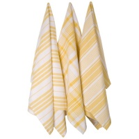 Now Designs Jumbo Pure Kitchen Towel Set of 3, Lemon