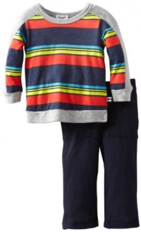 Splendid Littles Baby-Boys  Zuma Stripe Pant Set, Barrel, 18-24