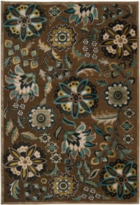 Area Rug 4x5 Rectangle Transitional Green, Teal Color - Surya Basilica Rug from RugPal