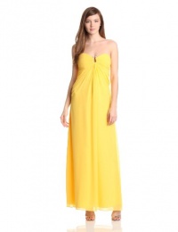 laundry BY SHELLI SEGAL Women's Chiffon Gown, Canary, 4