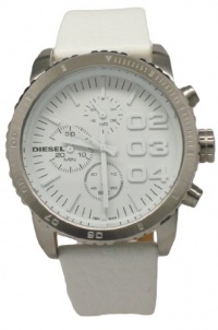 Diesel Chronograph White Leather Women's watch #DZ5330