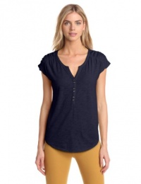 Lucky Brand Women's Marina Ruched Sleeve Top