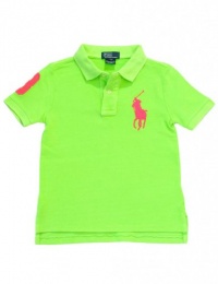 Ralph Lauren Toddler Boy's Big Pony Polo, Lime, 4/4T