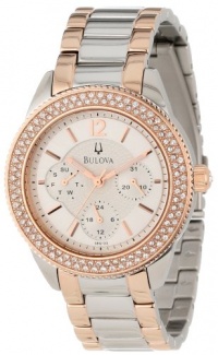 Bulova Women's 98N100 Multi-Function Crystal Bracelet Watch