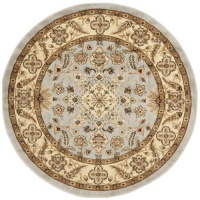 Safavieh LNH211G Lyndhurst Collection Round Area Rug, 5-Feet 3-Inch Diameter, Grey and Beige